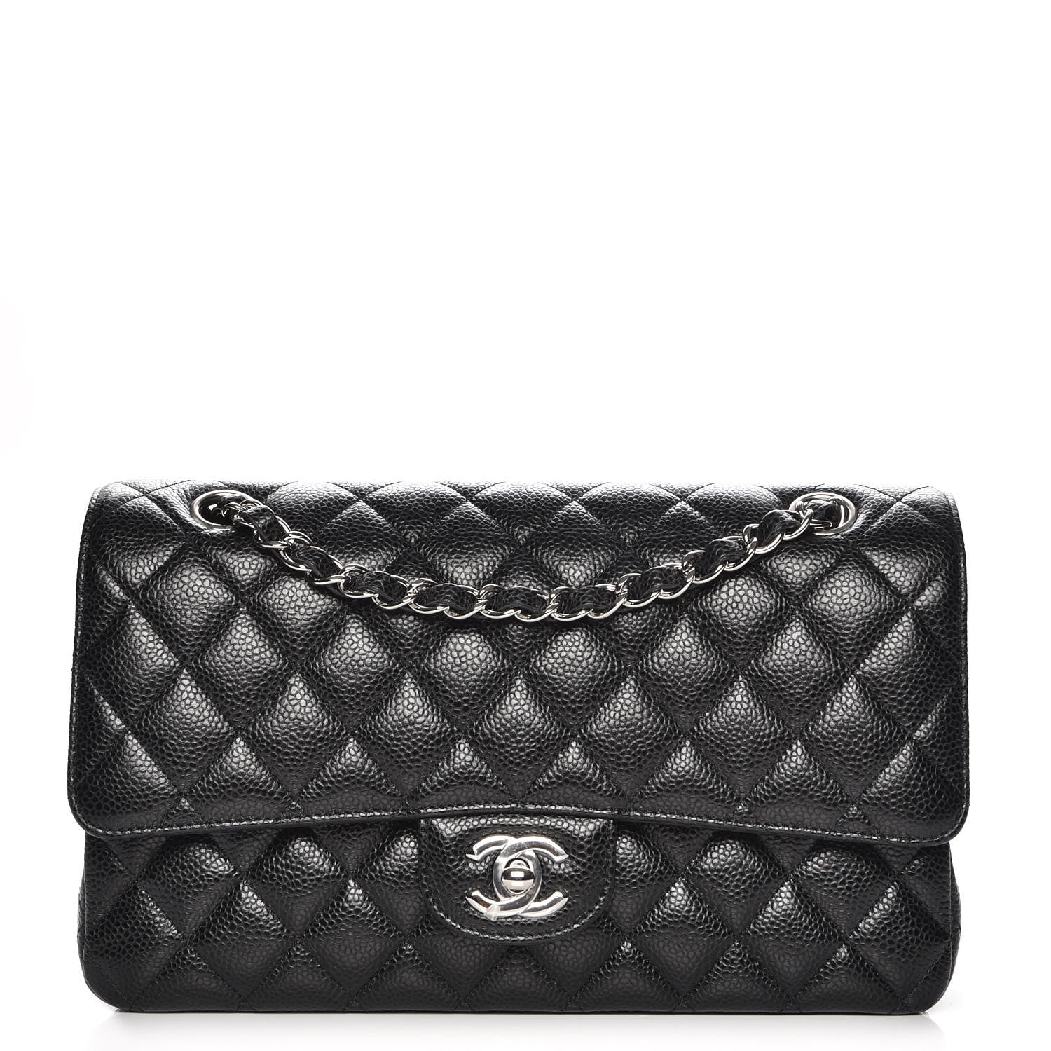 Chanel Caviar Quilted Medium Double Flap Black 1 of 8