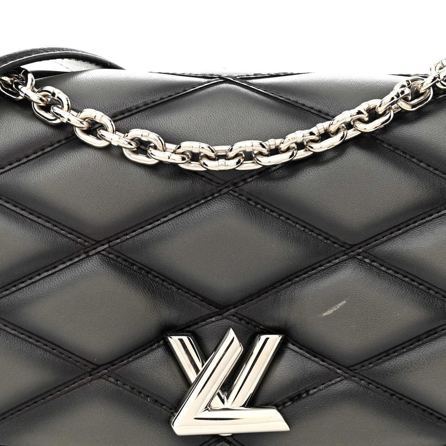 Louis Vuitton Lambskin Malletage GO-14 PM Charcoal 7 of 13