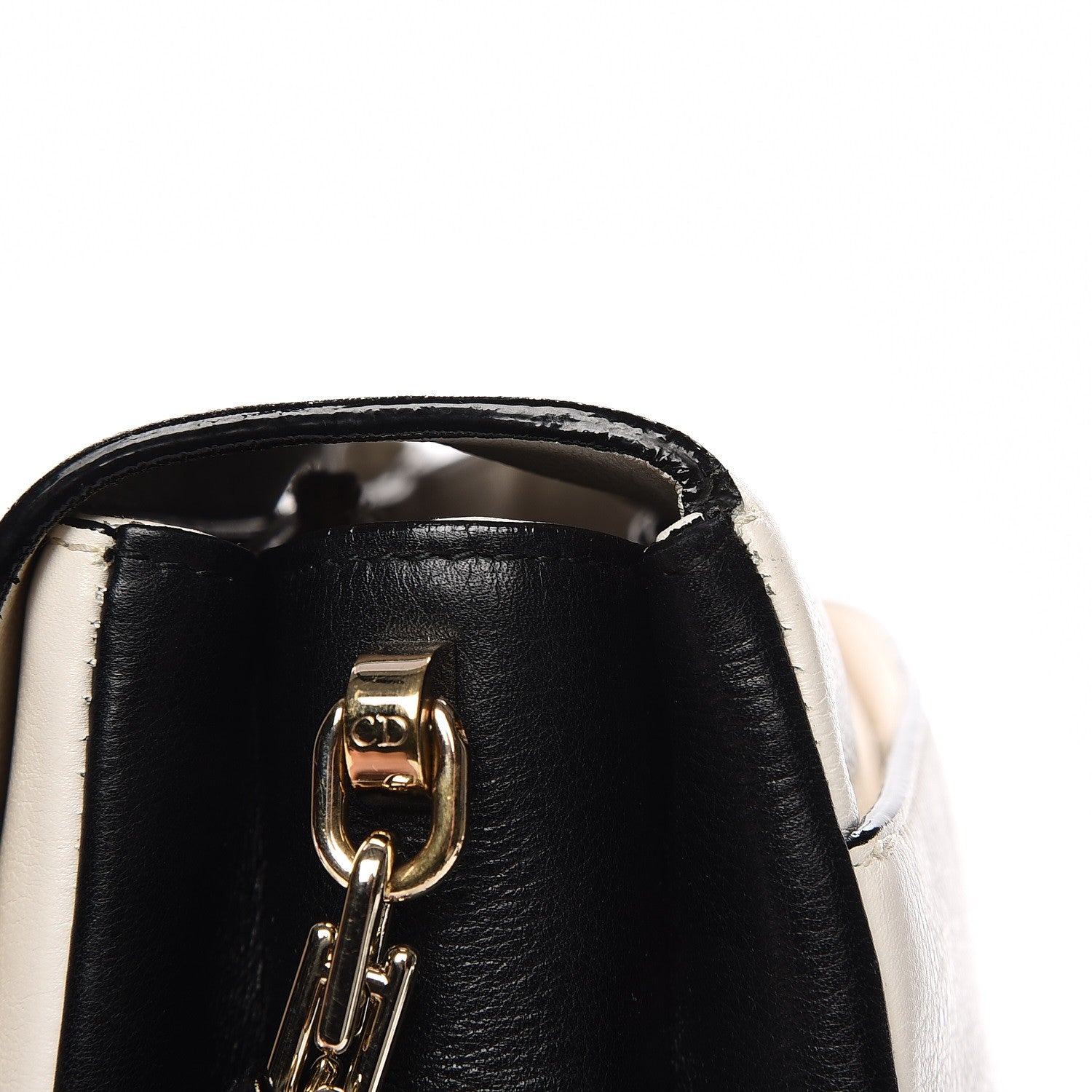 Christian Dior Calfskin Large Diorling Black Latte 12 of 12