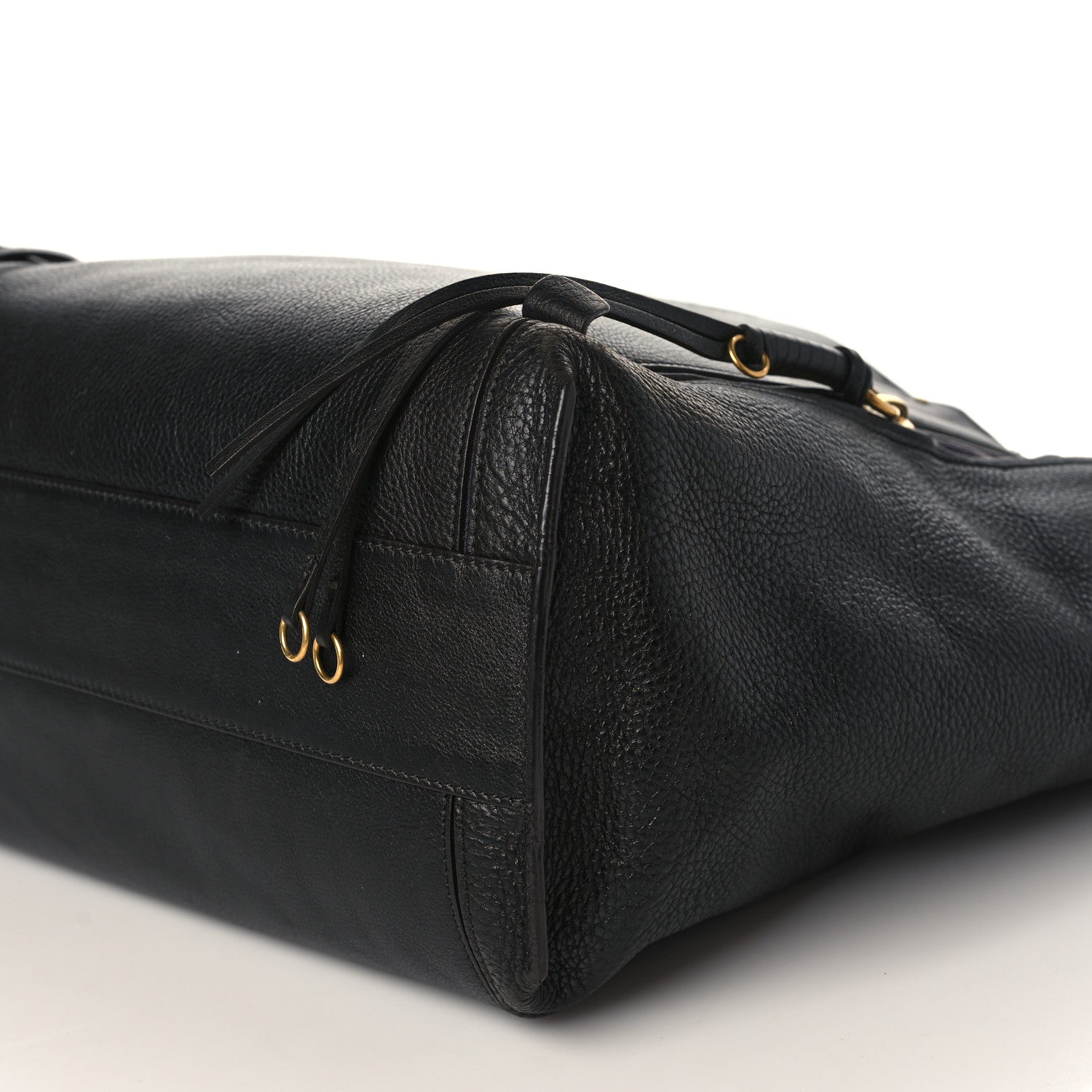 Chloe Smooth Calfskin Medium Milo Shopping Tote Black 9 of 13