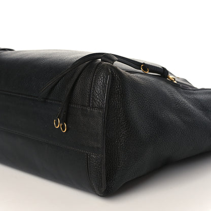 Chloe Smooth Calfskin Medium Milo Shopping Tote Black 9 of 13