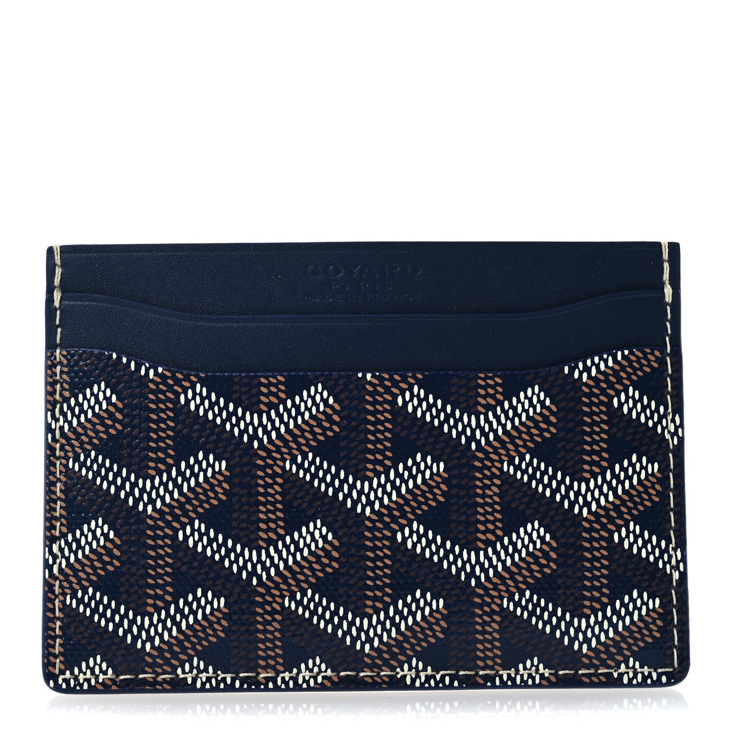Goyardine Saint Sulpice Card Holder Navy