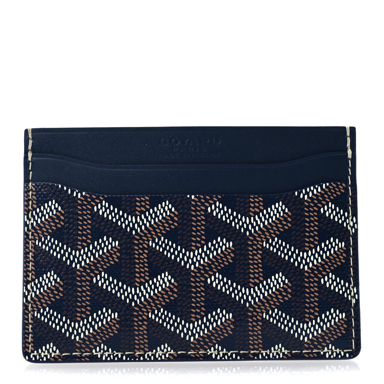 Goyard Goyardine Saint Sulpice Card Holder Navy 1 of 9