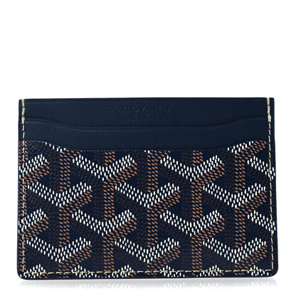 Goyard Goyardine Saint Sulpice Card Holder Navy 1 of 9