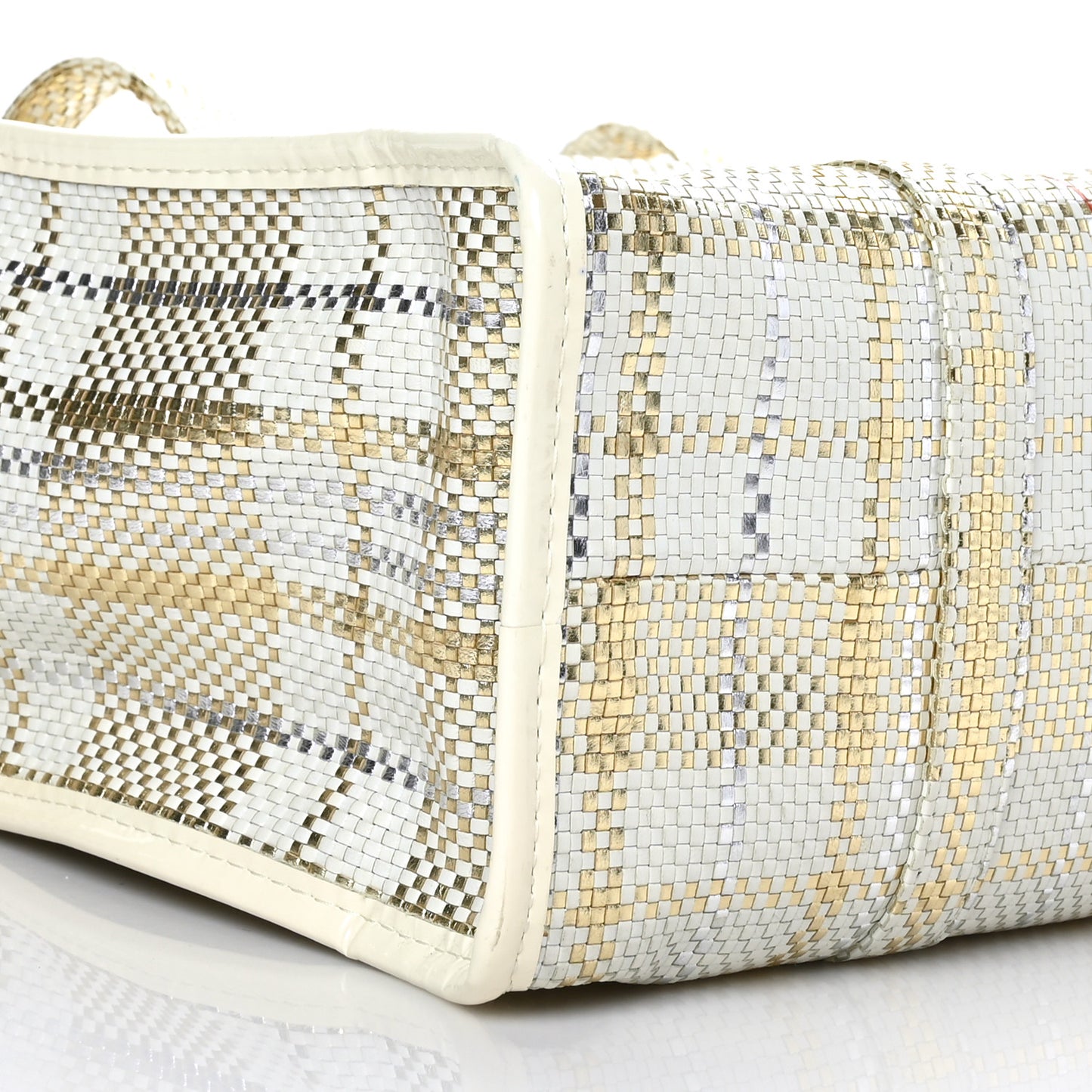 Braided Street Shopper PM Gold