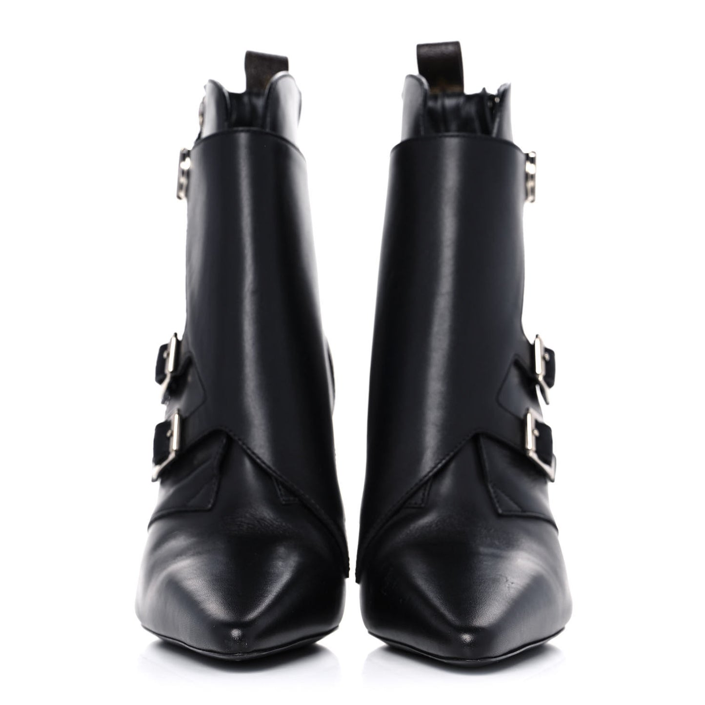 Calfskin Monogram Janet Ankle Boots 39 Black