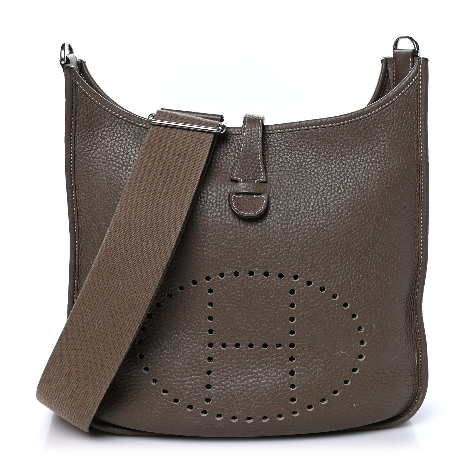 Hermes Taurillon Clemence Evelyne III PM Etoupe 1 of 10