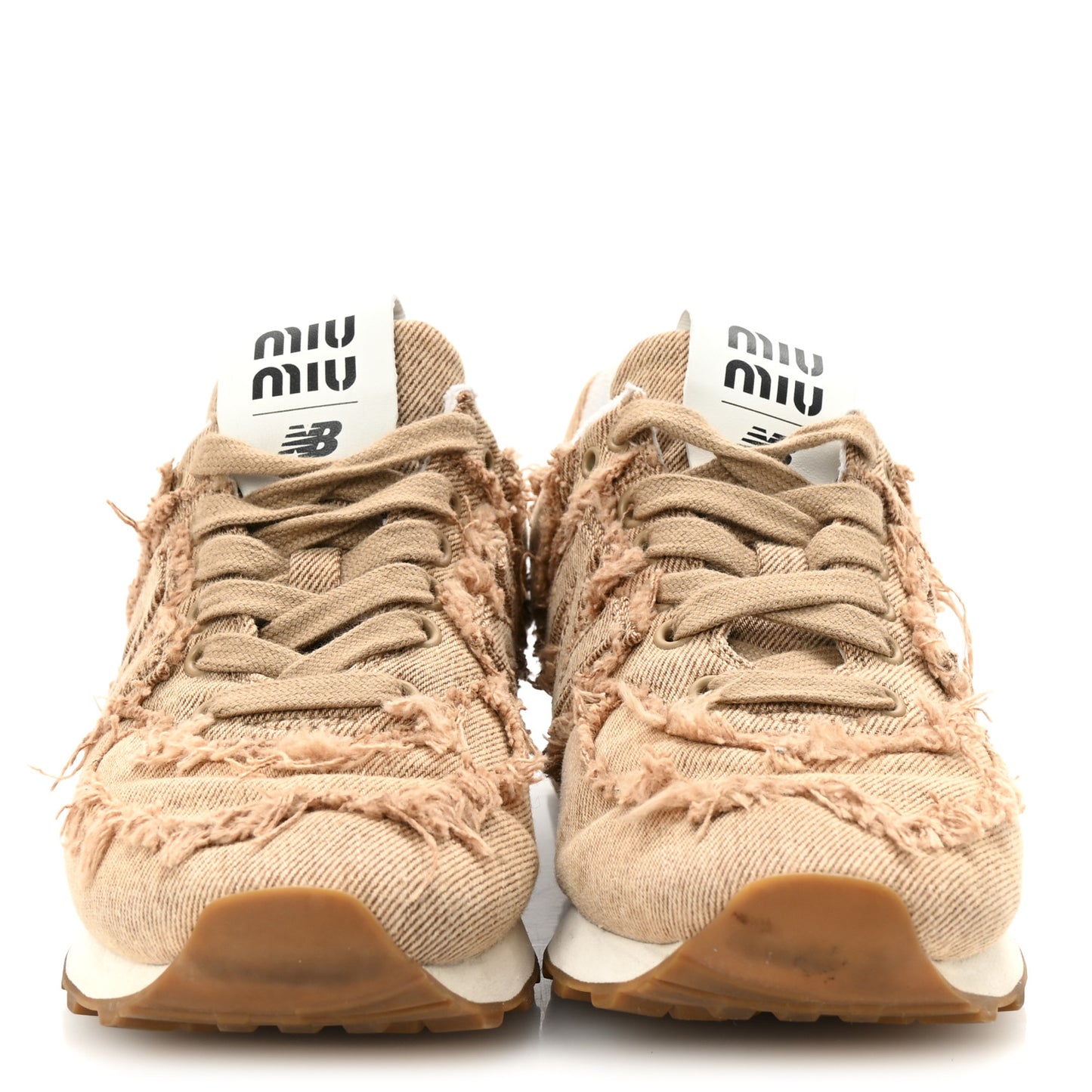 X NEW BALANCE Denim Marmorizzato 574 Sneakers 36 Cognac