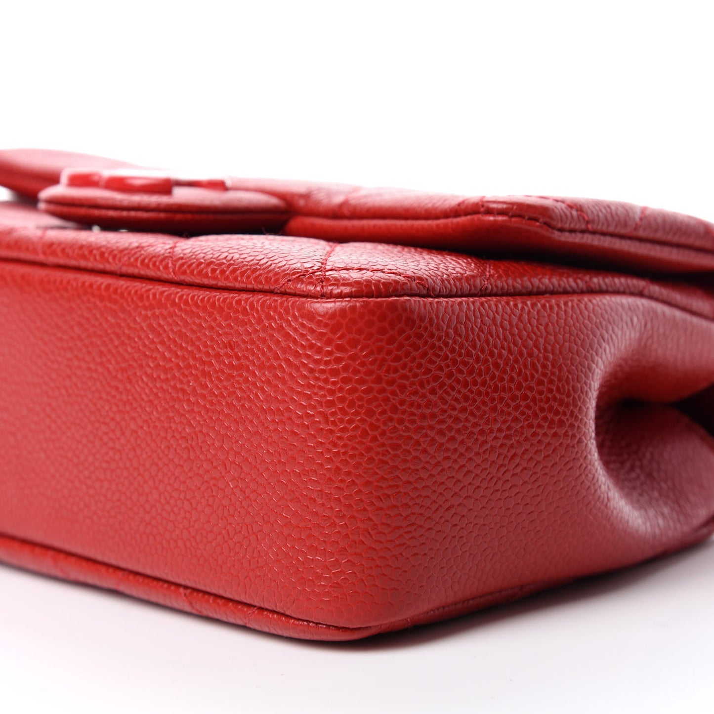 Caviar Quilted Mini Incognito Square Flap Red