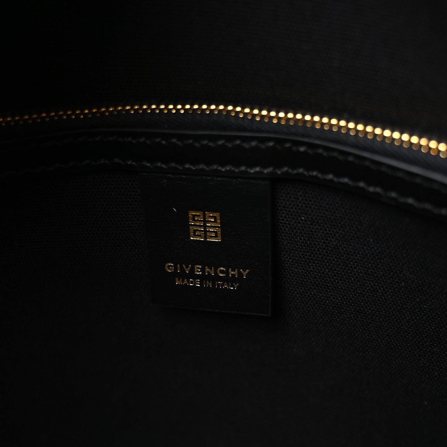 Givenchy Tumbled Calfskin Logo Embossed Medium G-Tote Black 6 of 10