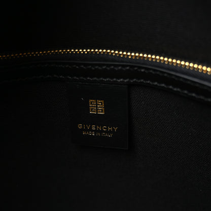 Givenchy Tumbled Calfskin Logo Embossed Medium G-Tote Black 6 of 10