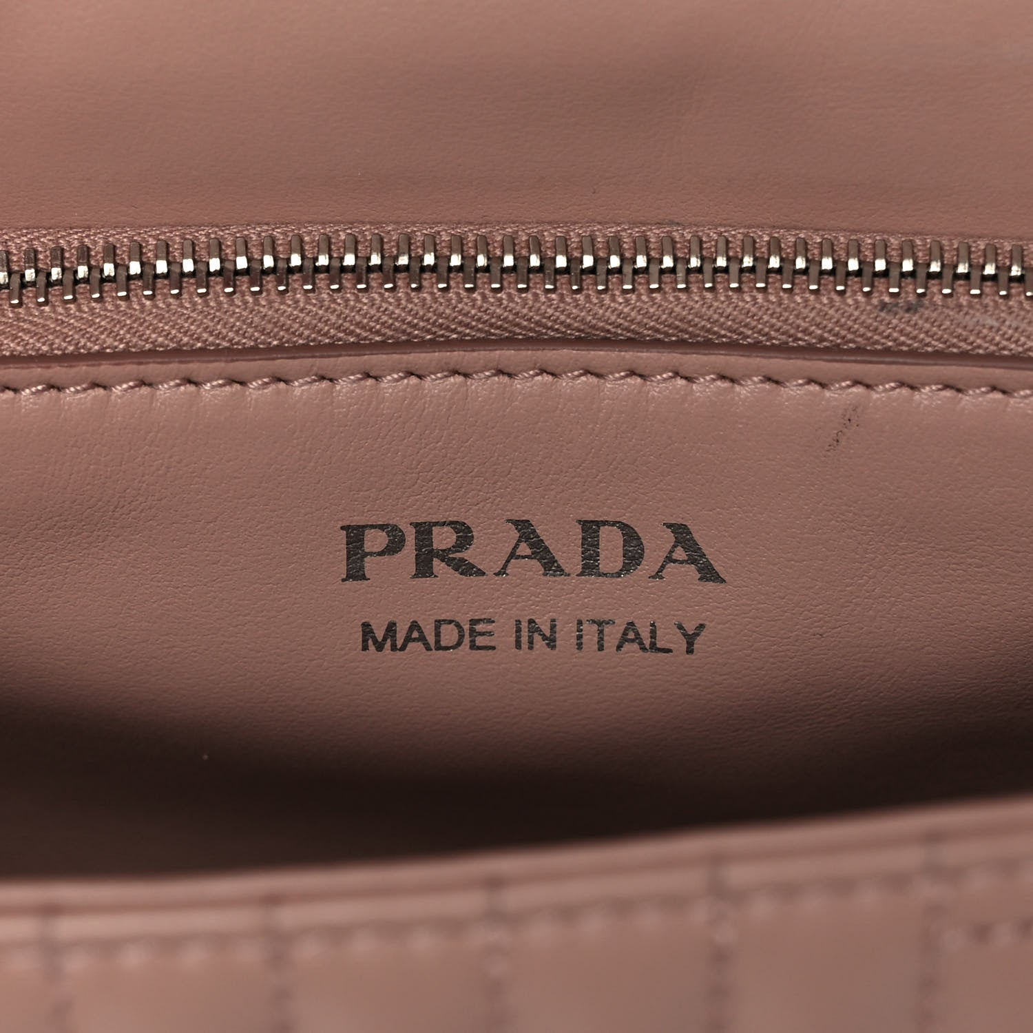 Prada Soft Calfskin Impunture Diagramme Monochrome Medium Chain Flap Shoulder Bag Cipria 5 of 15
