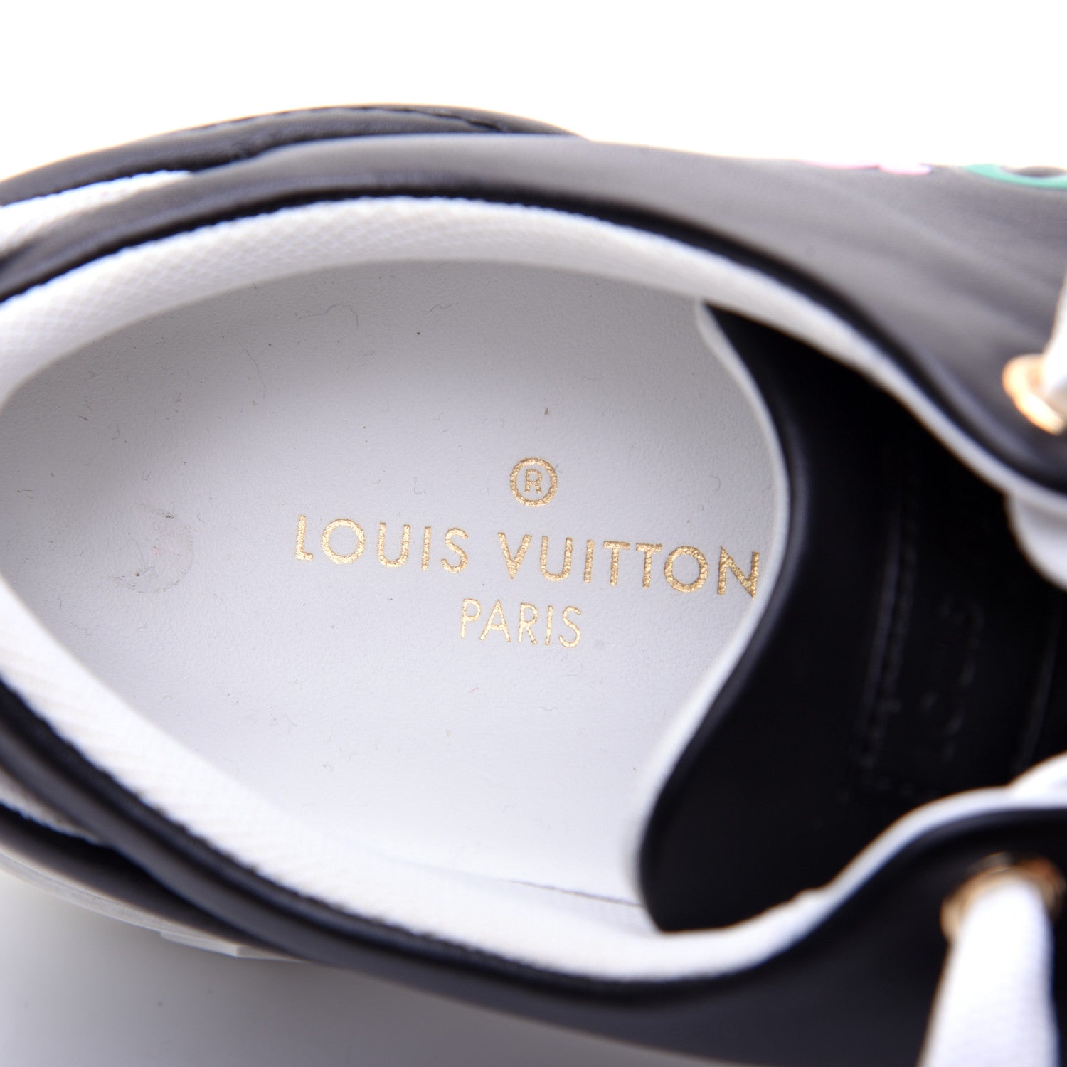 Louis Vuitton Calfskin Time Out New Wave Sneakers 36 Black 9 of 13
