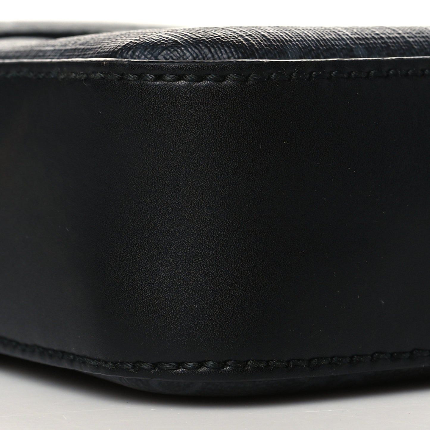 GG Supreme Monogram Appia Calfskin Web Small Camera Messenger Bag Black Grey