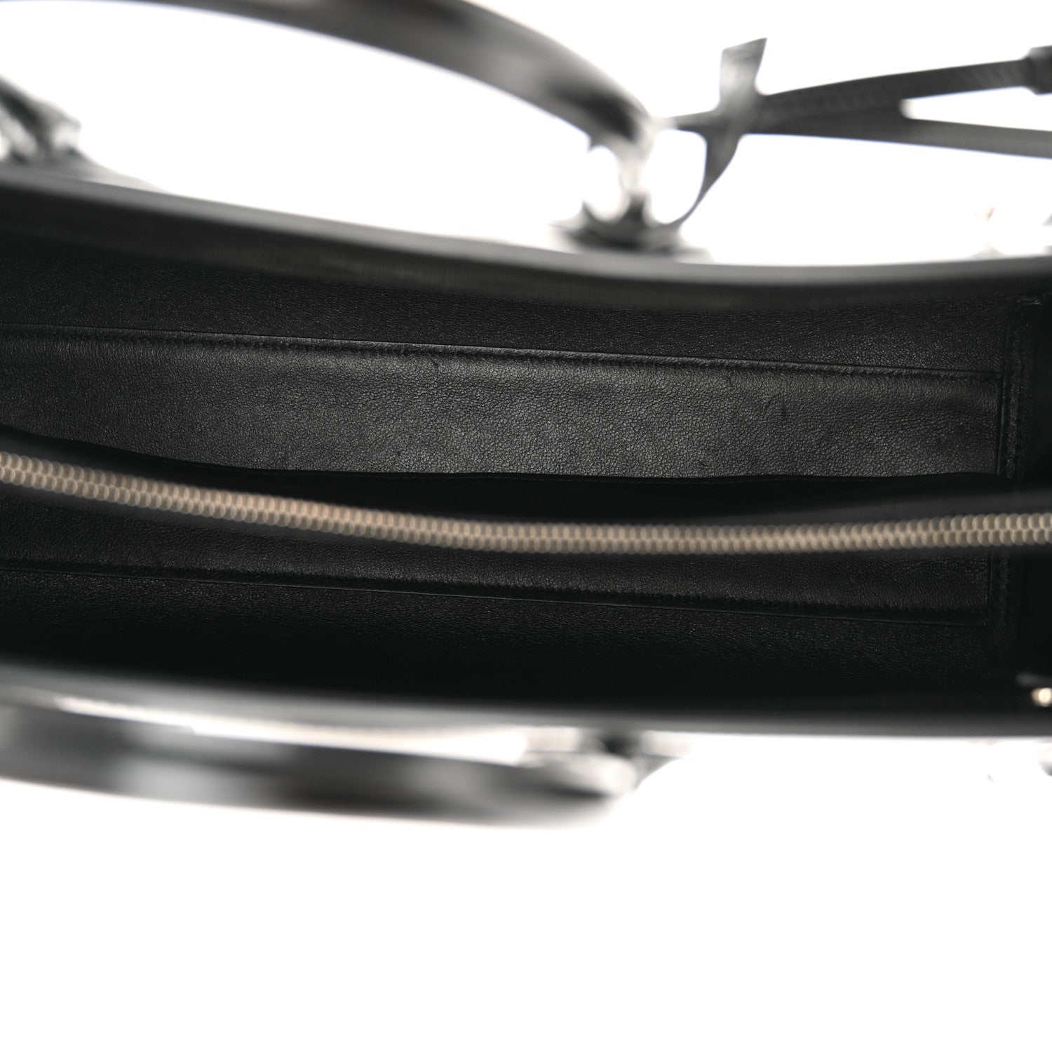 Saint Laurent Patent Calfskin Large Thin Sac De Jour Black 5 of 10