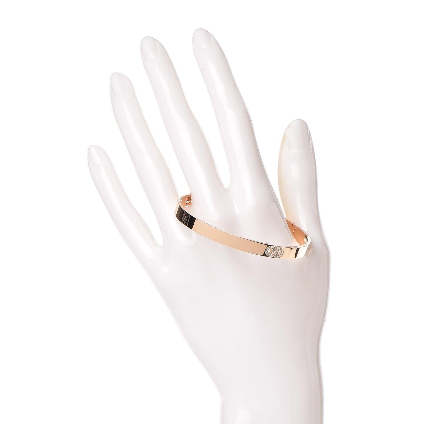 18K Rose Gold Diamond PM H D'Ancre Bracelet SH