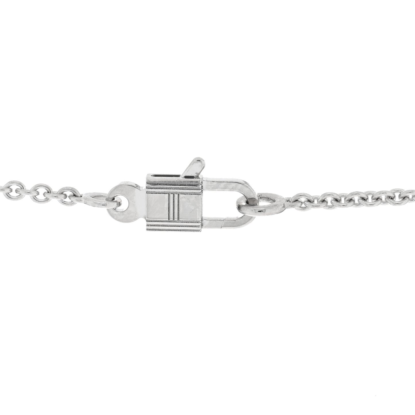 18K White Gold Diamond Constance Amulettes Pendant Necklace