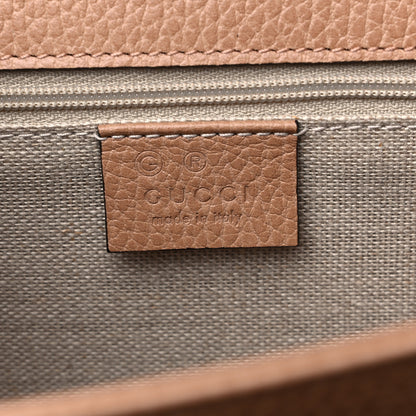 Gucci Dollar Calfskin Interlocking G Shoulder Bag Camelia 6 of 9