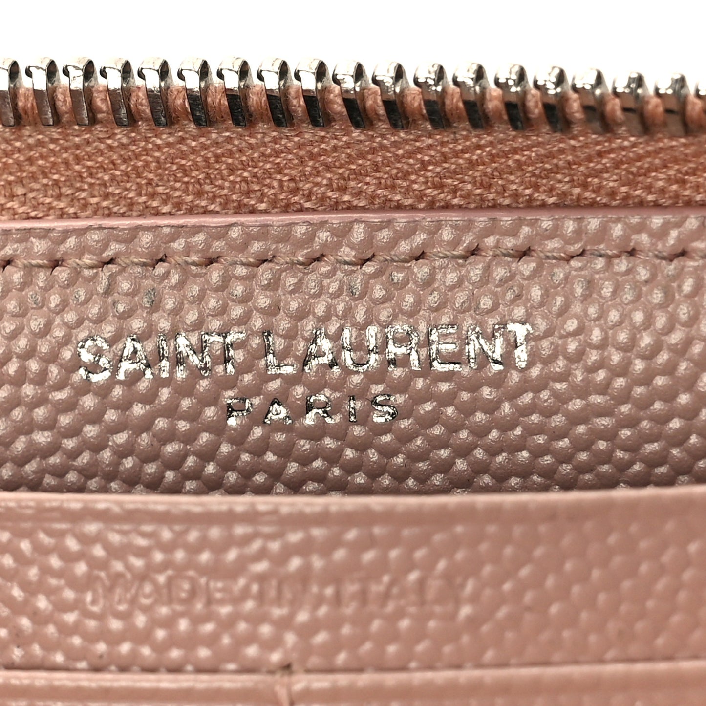 Grain De Poudre Matelasse Chevron Monogram Zip Around Wallet Rose Poudre