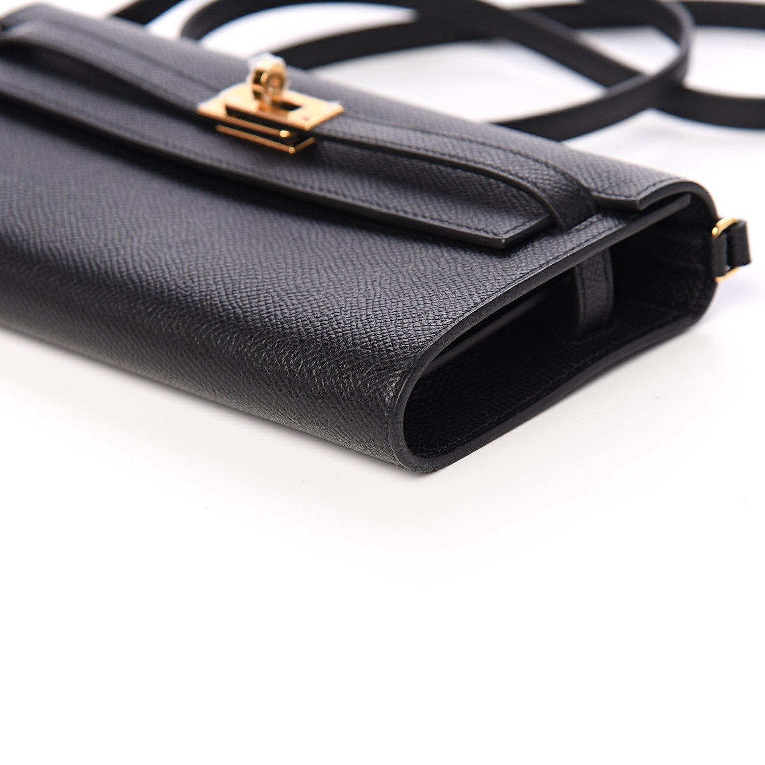 Hermes Epsom Kelly Wallet To Go Black 7 of 8