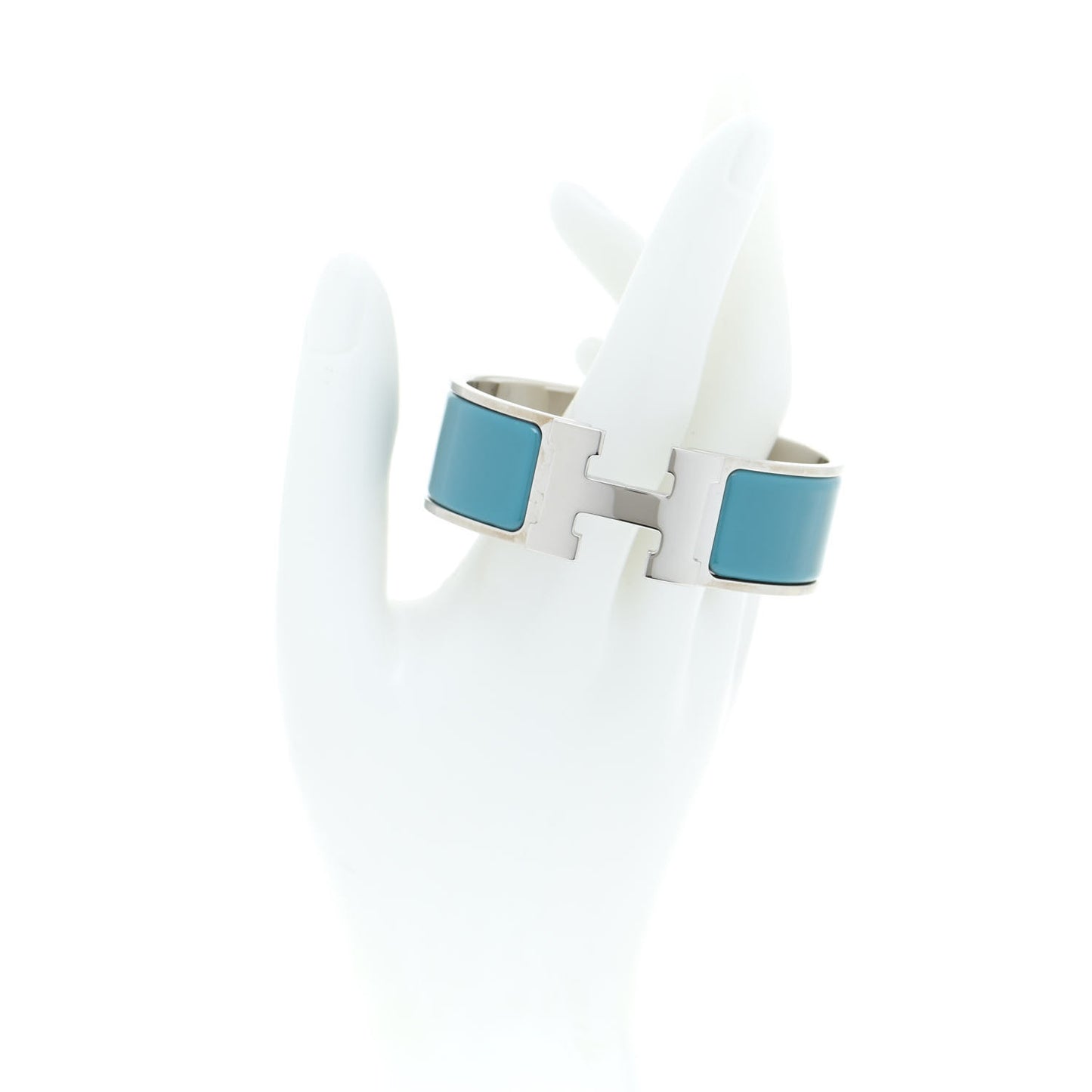 Enamel Wide Clic Clac H Bracelet PM Bleu Izmir