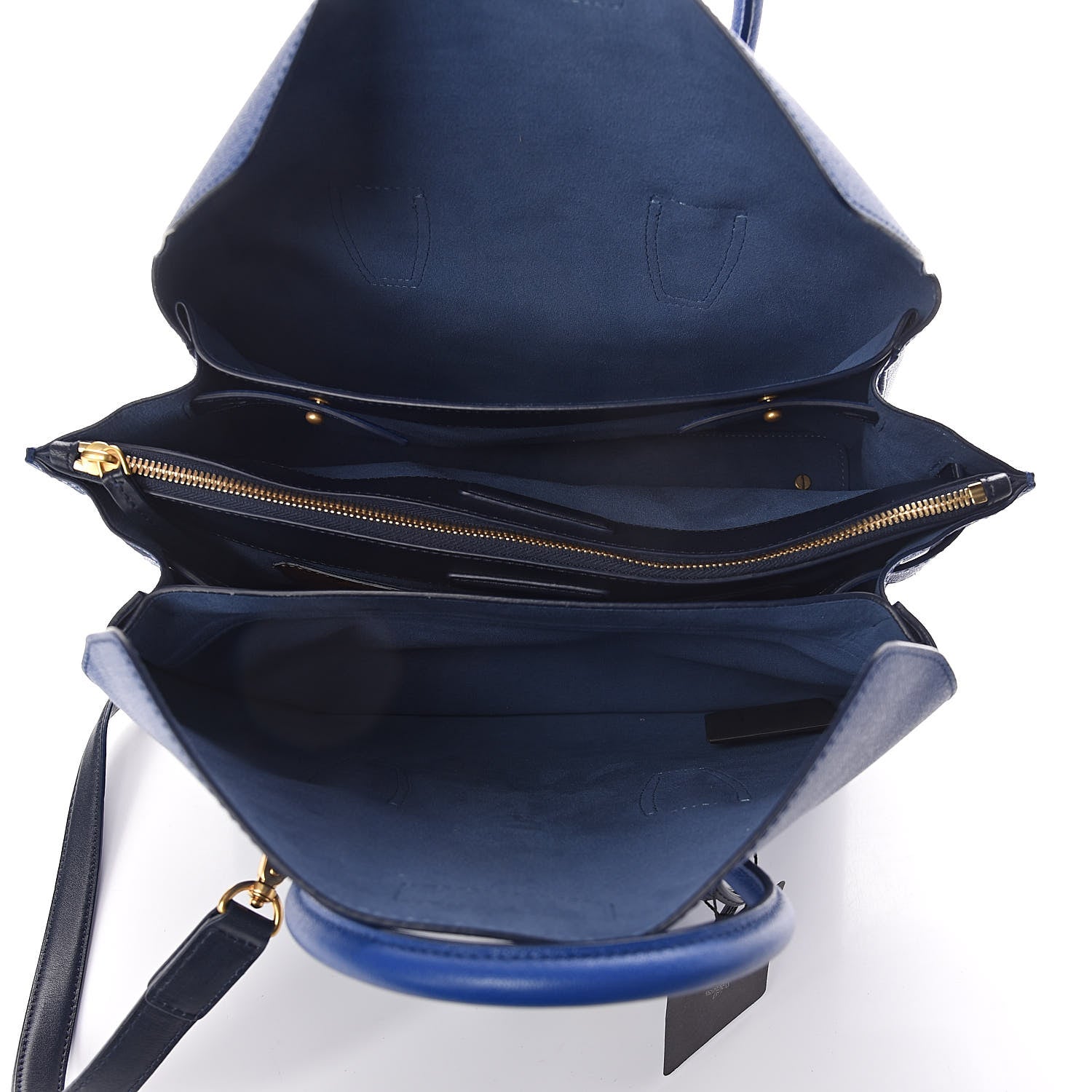 MCM Grained Calfskin Medium Milla Tote Bllue 5 of 9