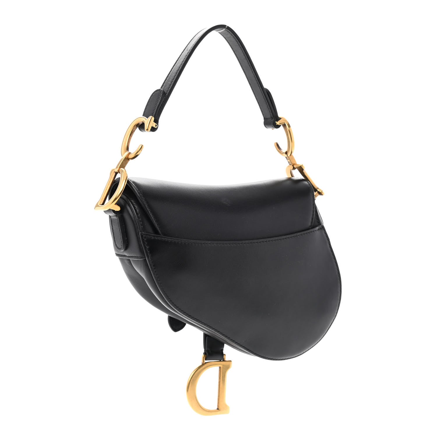 Christian Dior Calfskin Mini Saddle Bag Black 3 of 12