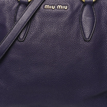 Miu Miu Vitello Daino Tote Uva 9 of 16