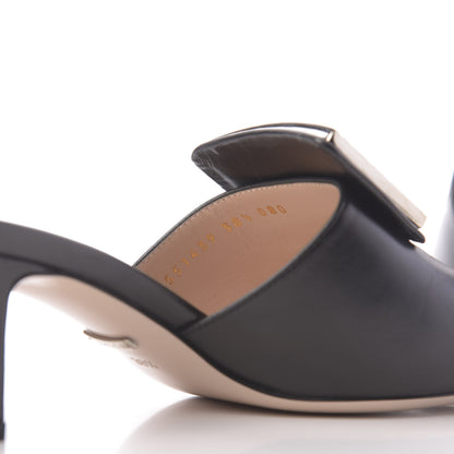 Gucci Malaga Kid Crystal Square G Madelyn Mules 38.5 Black 11 of 12