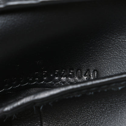 Gucci Piuma Calfskin Jumbo GG Embossed Wallet Dark Grey Black 7 of 7