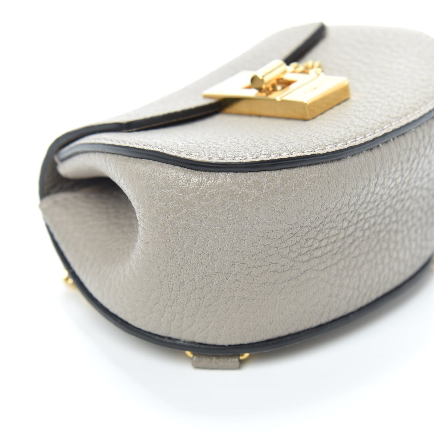 Grained Lambskin Mini Drew Crossbody Backpack Motty Grey