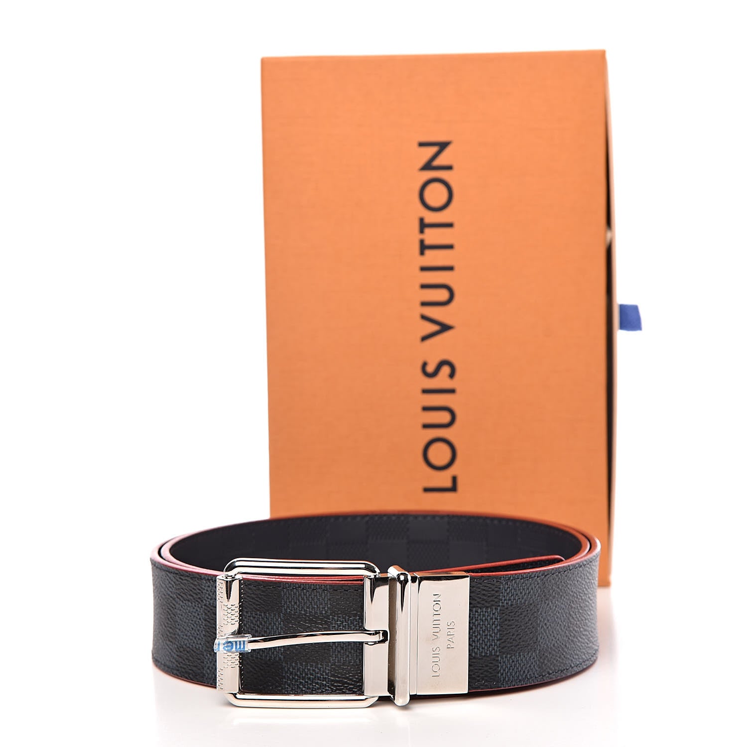 Louis Vuitton Damier Cobalt Belt 95 38 Rouge 7 of 7