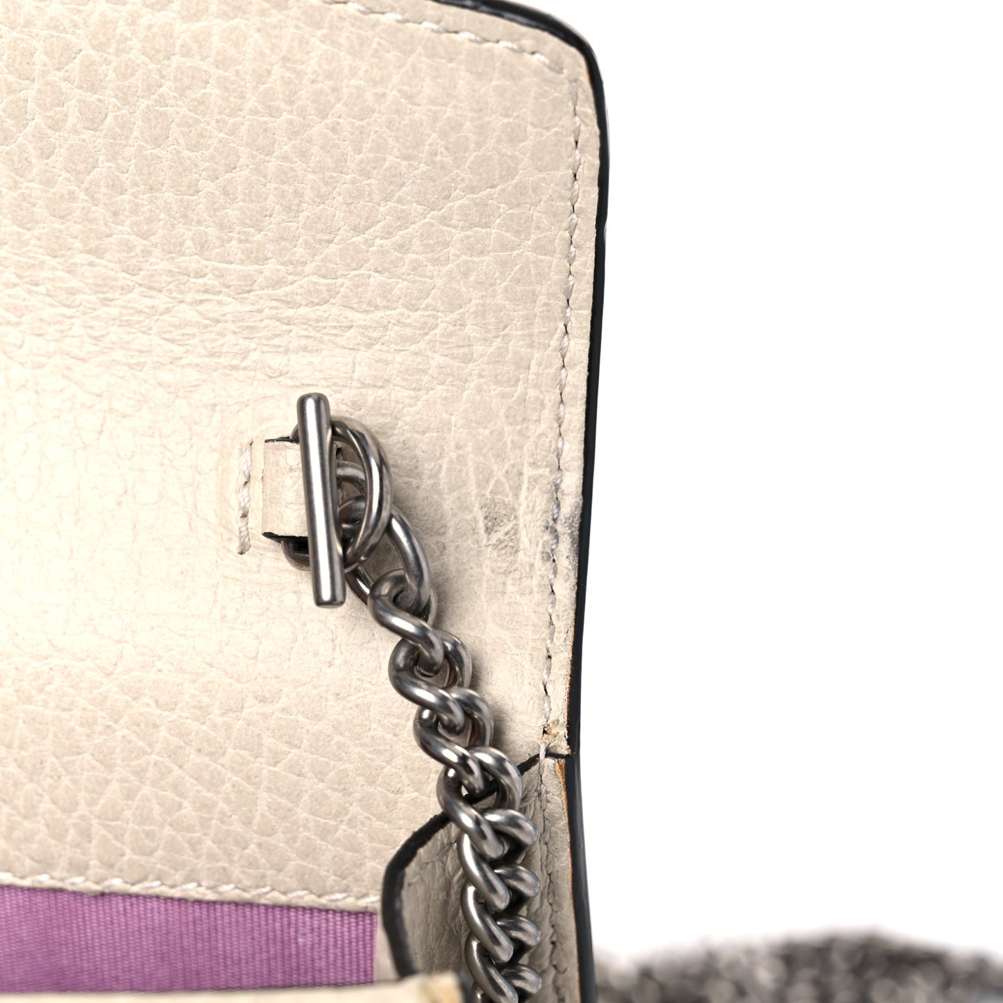 Dollar Calfskin Crystal Super Mini Dionysus Shoulder Bag Mystic White Black Diamond