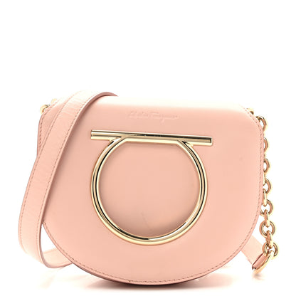 Salvatore Ferragamo Calfskin Vela Crossbody Flap Bag Antique Rose 1 of 12