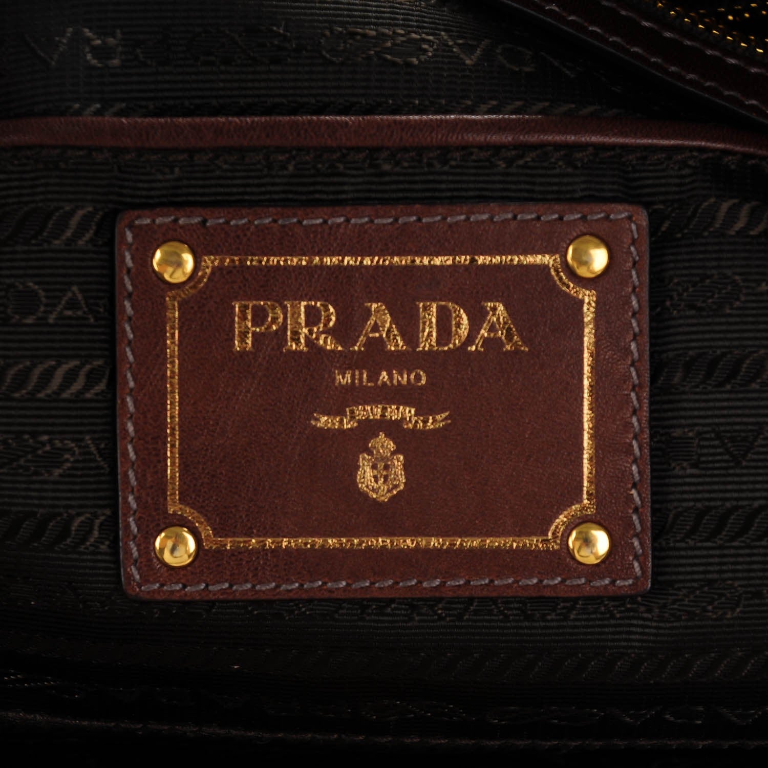 Prada Soft Calf Shoulder Bag Bruciato 8 of 8