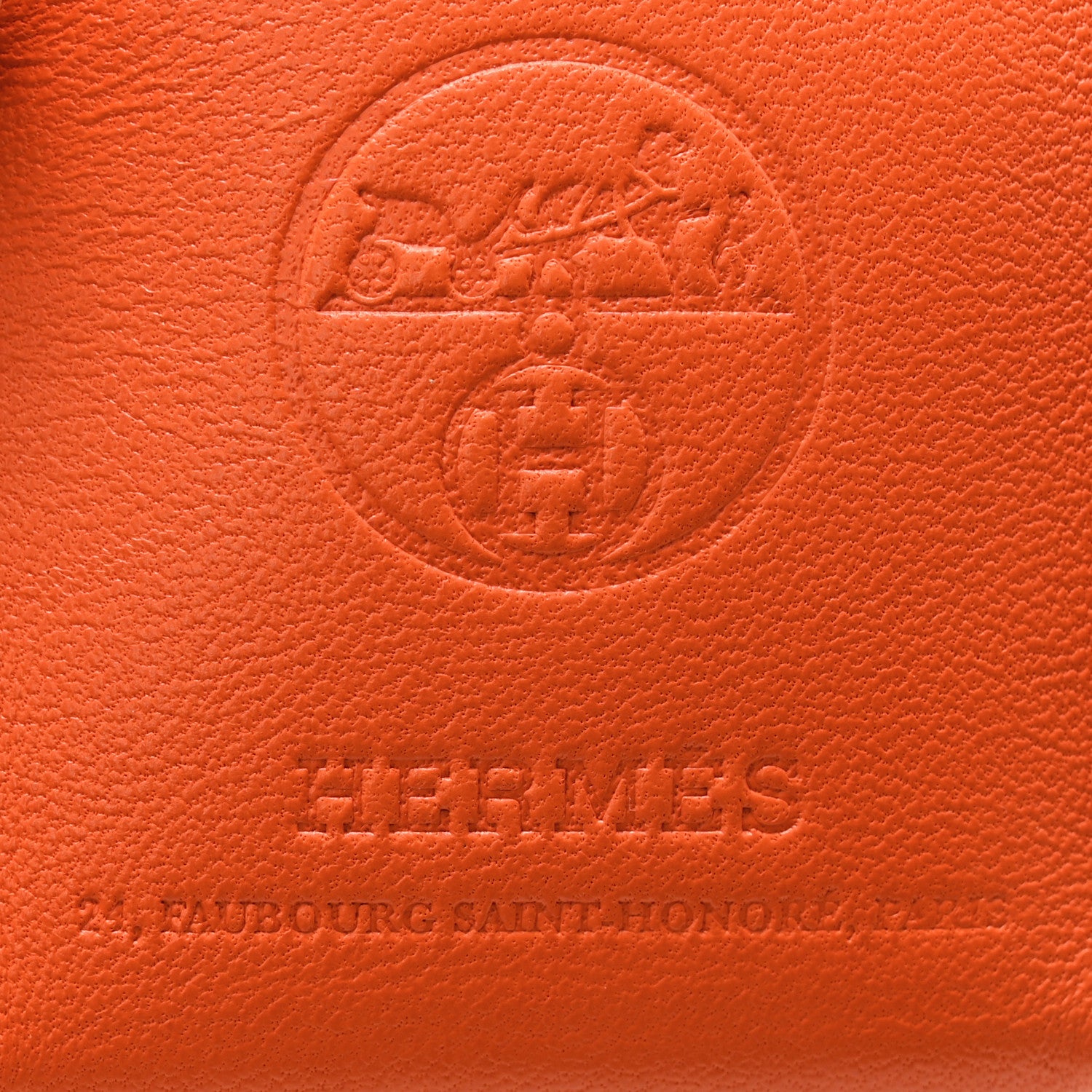 Hermes Milo Lambskin Swift Shopping Bag Charm Feu Gold 3 of 5