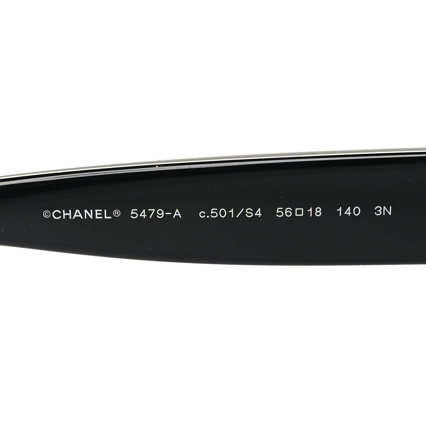 Acetate Square Heart Sunglasses 5479-A Black