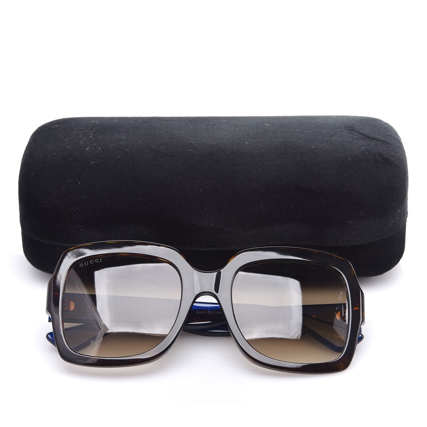 Oversize Square Web GG 0036S Sunglasses Tortoise