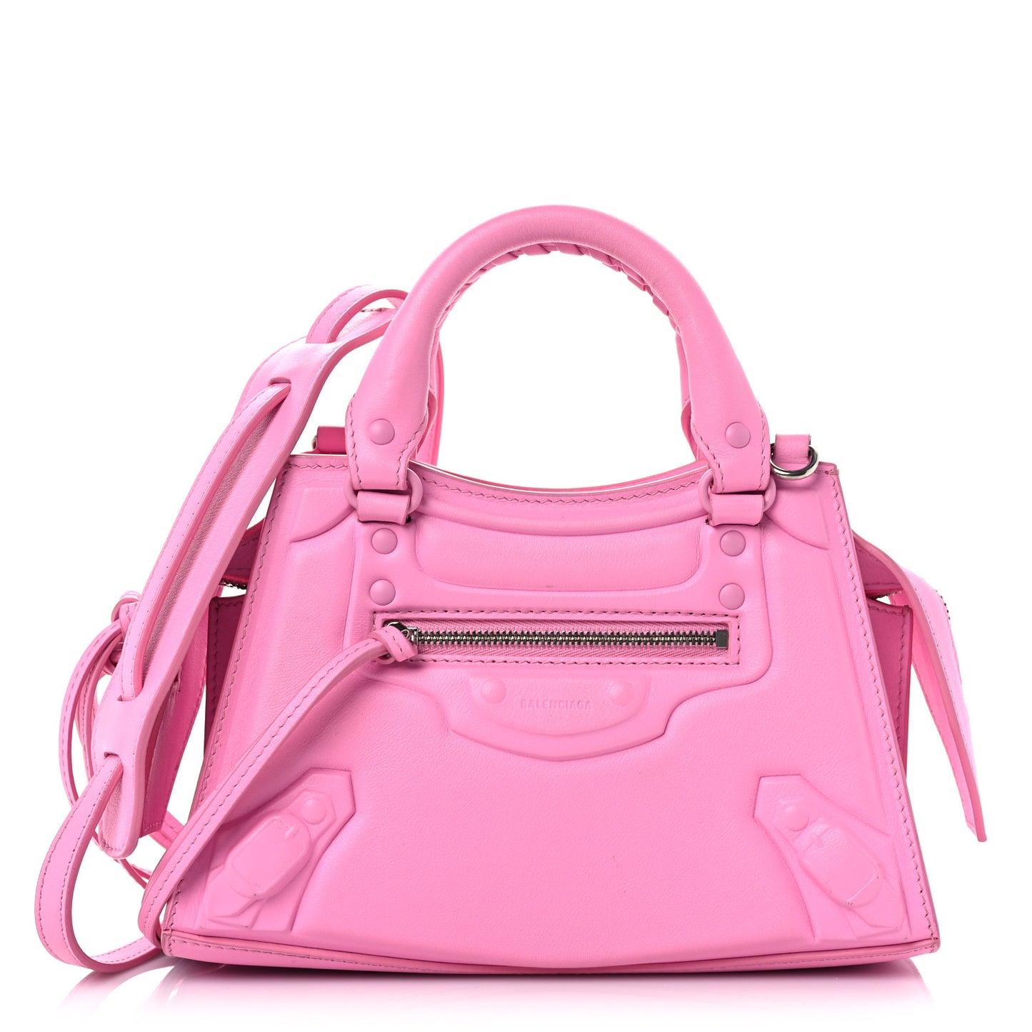 Cake Calfskin Tonal Hardware Mini Neo Classic City Rose