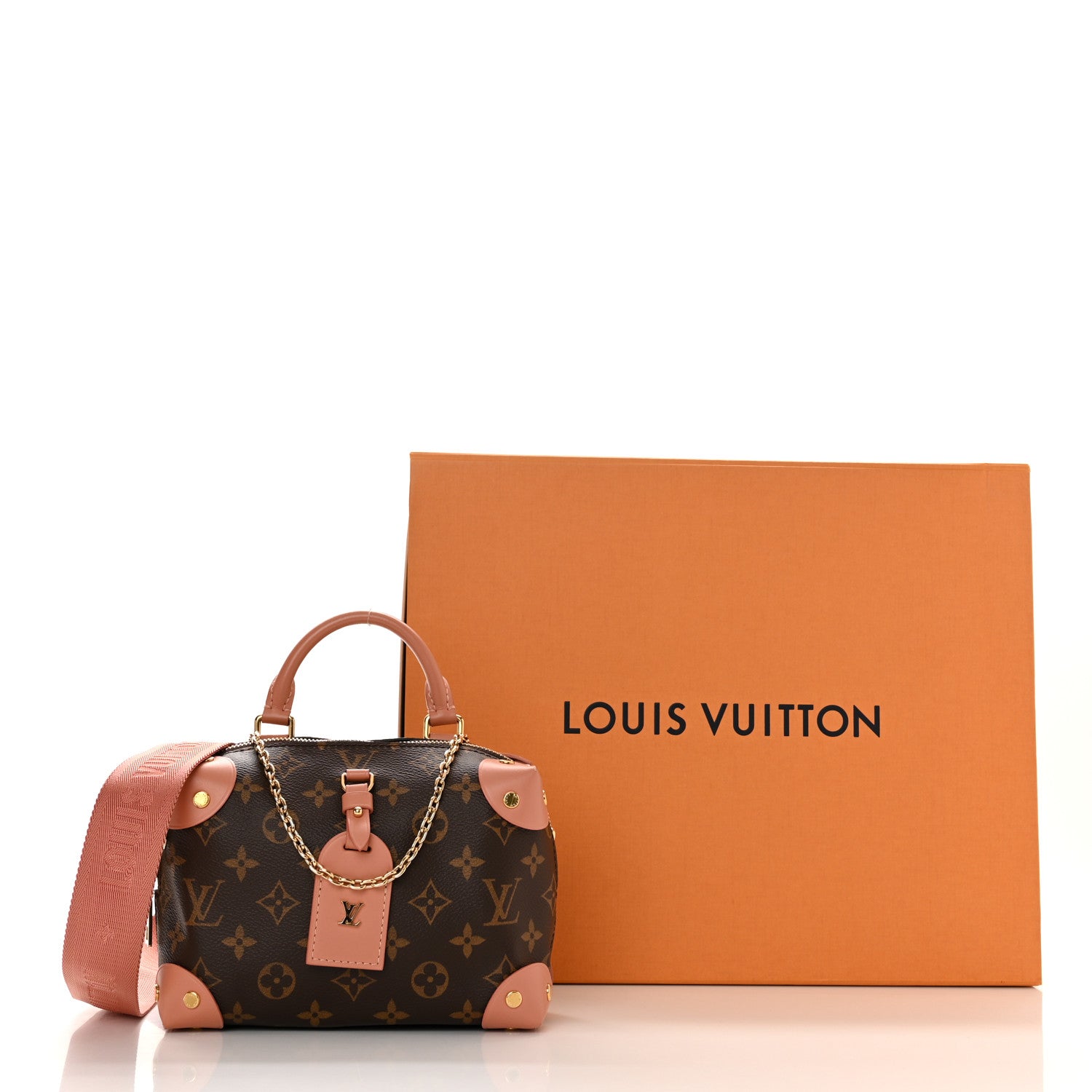 Louis Vuitton Monogram Petite Malle Souple Peach 10 of 10