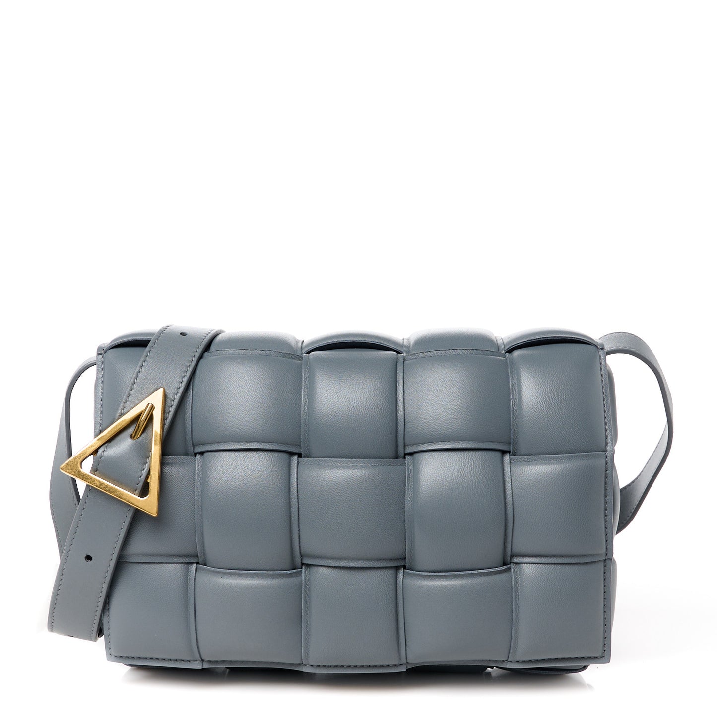 Nappa Maxi Intrecciato Padded Cassette Crossbody Bag Thunder