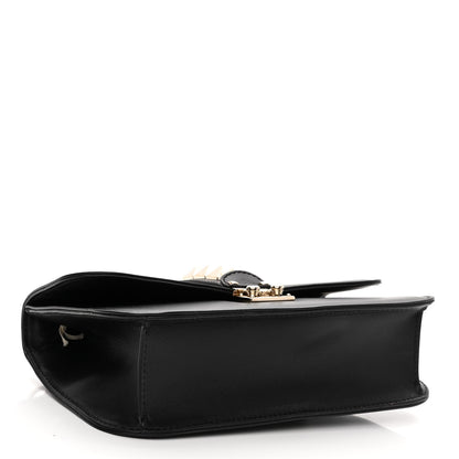 Valentino Garavani Vitello Medium Glam Lock Rockstud Flap Black 4 of 9