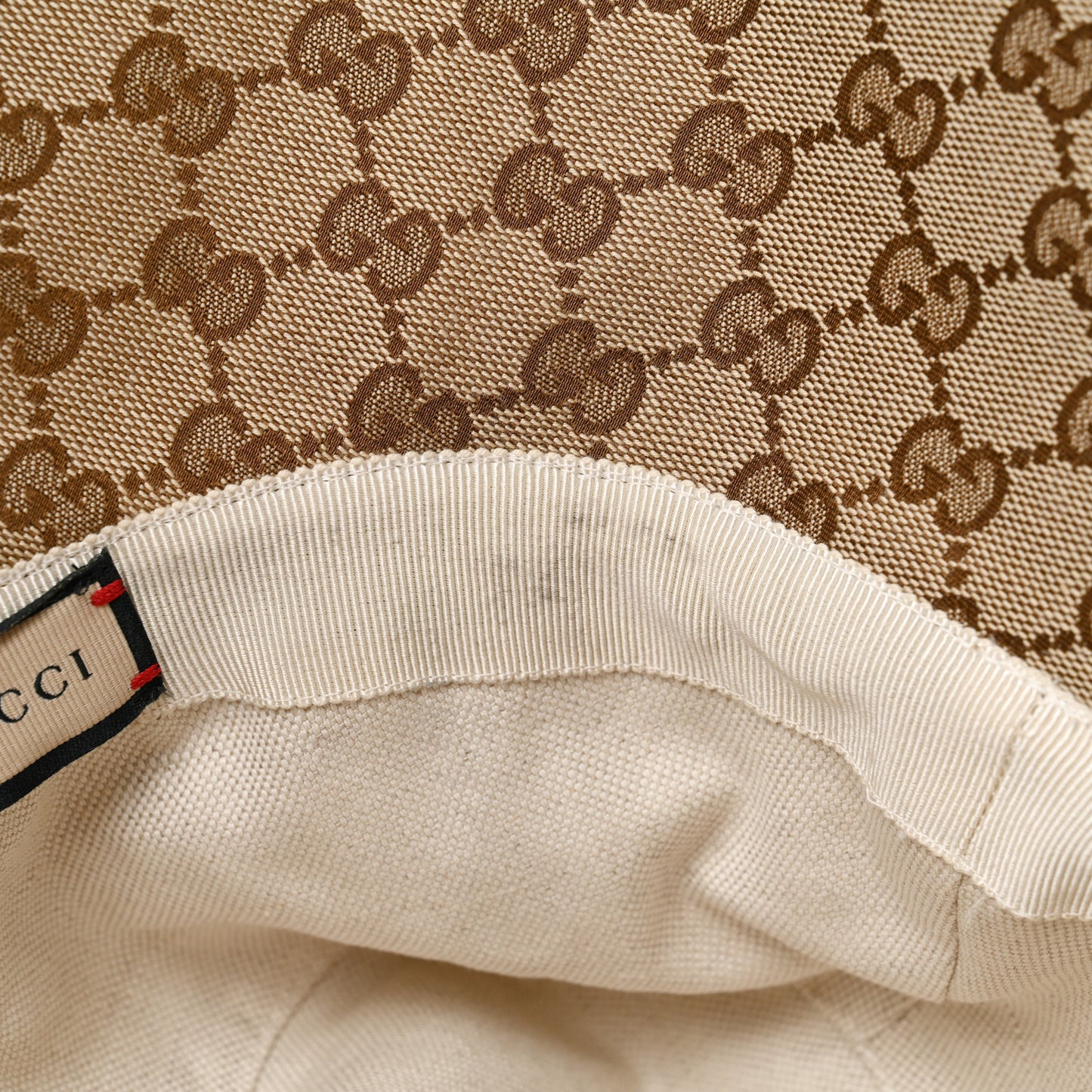 Monogram Wide Brim Hat L Beige