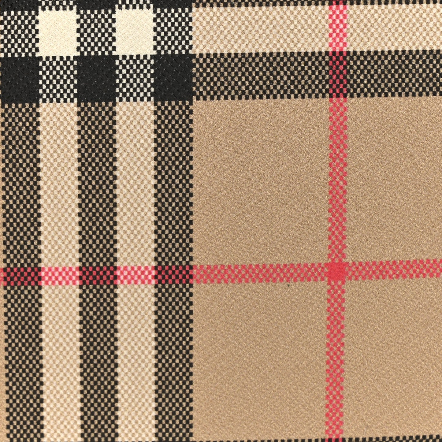 Vintage Check Calfskin Louise Bag Archive Beige Black