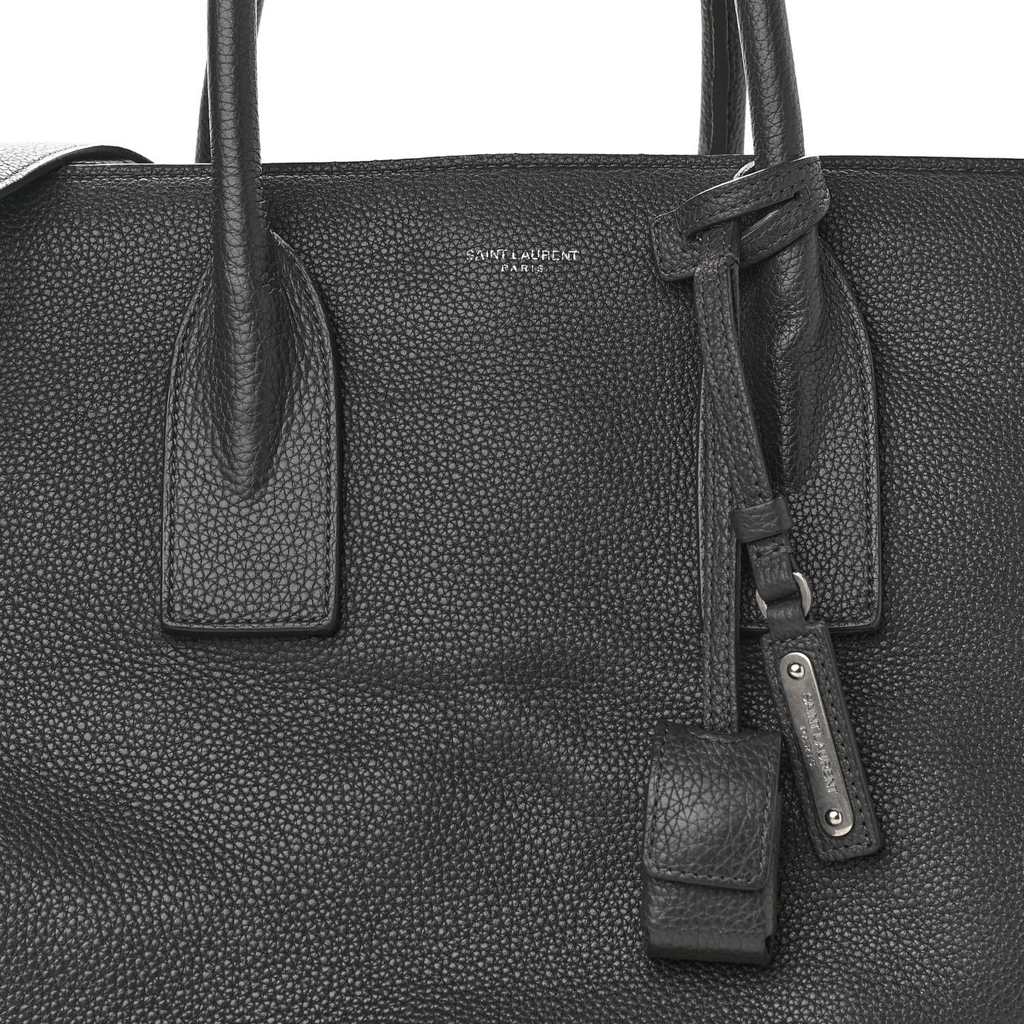 Grained Calfskin Large Souple Sac De Jour Grey