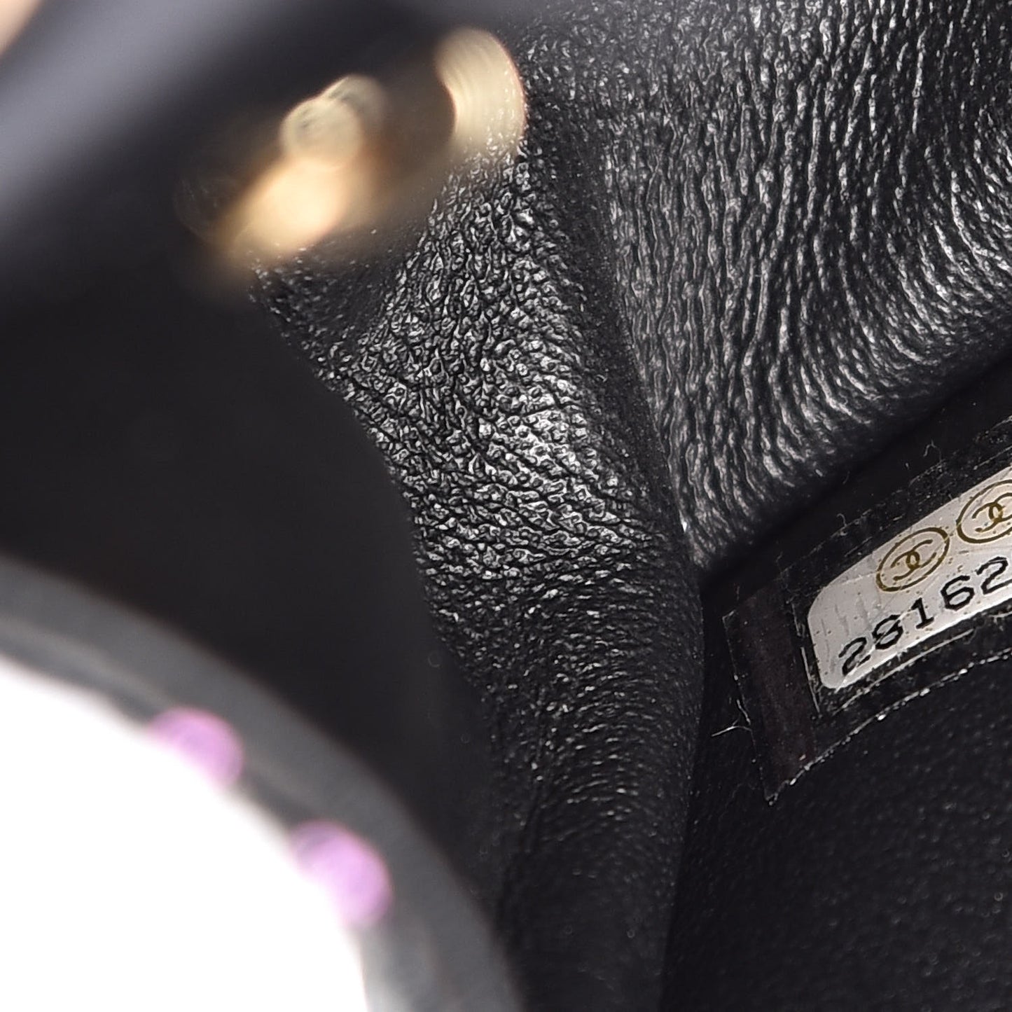 Calfskin Crocodile Embossed Graffiti 2.55 Mini Cocodile Reissue Flap Black Pink