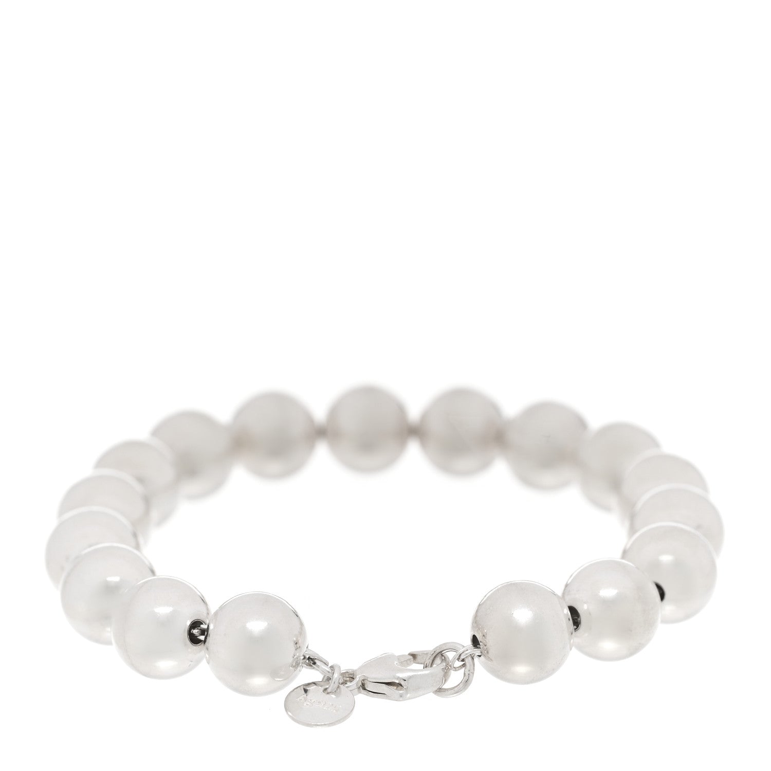 Tiffany Sterling Silver 10mm HardWear Ball Bracelet 2 of 4