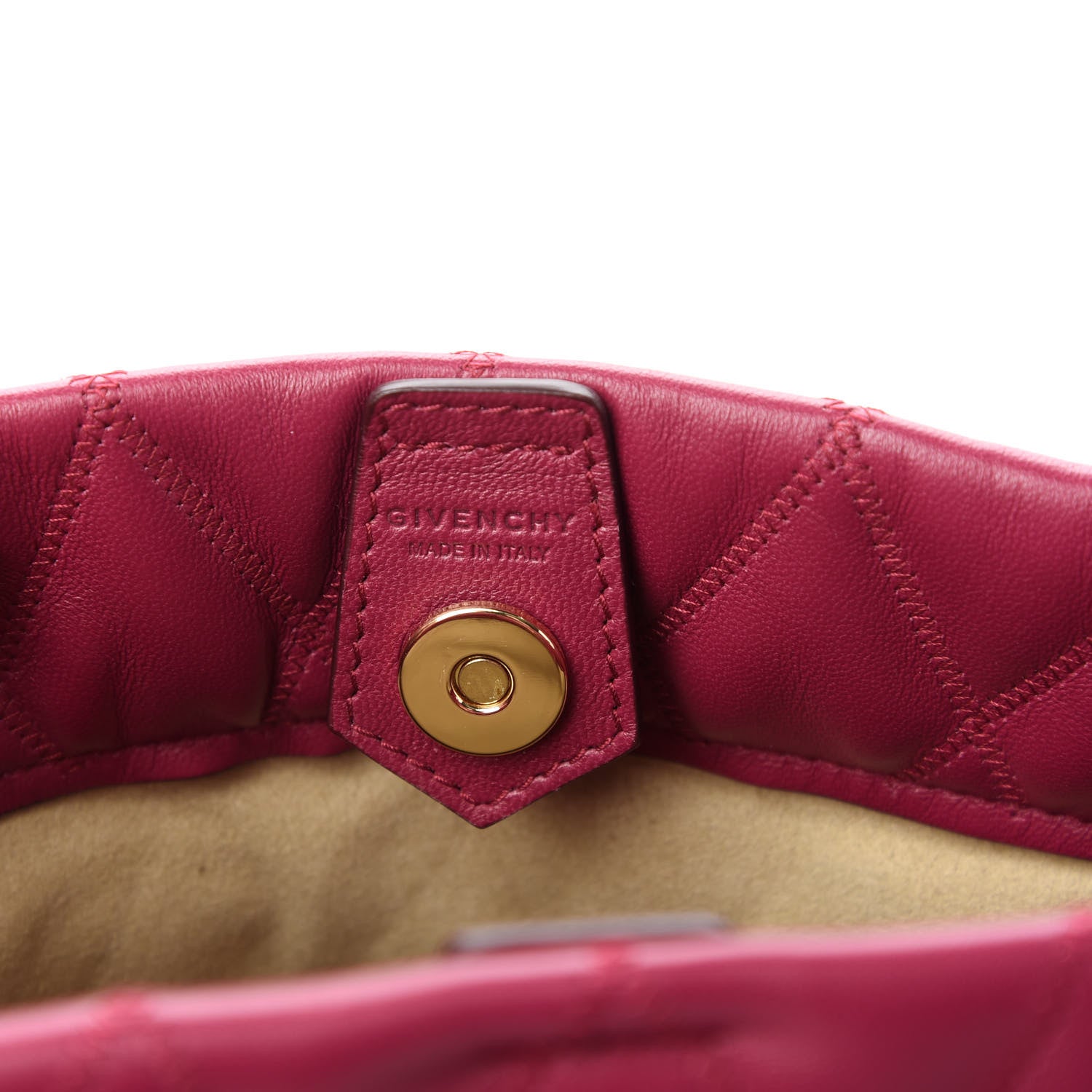 Givenchy Lambskin Quilted Mini GV Bucket Bag Orchid Purple 8 of 10