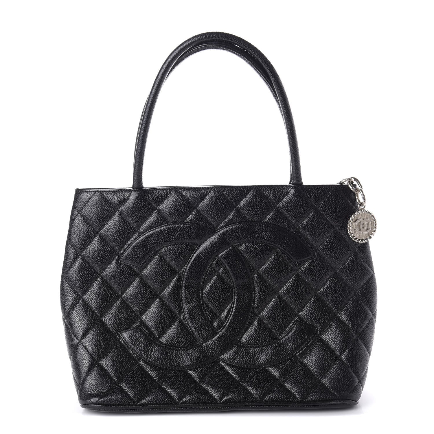 Chanel Caviar Quilted Medallion Tote Black 1 of 9