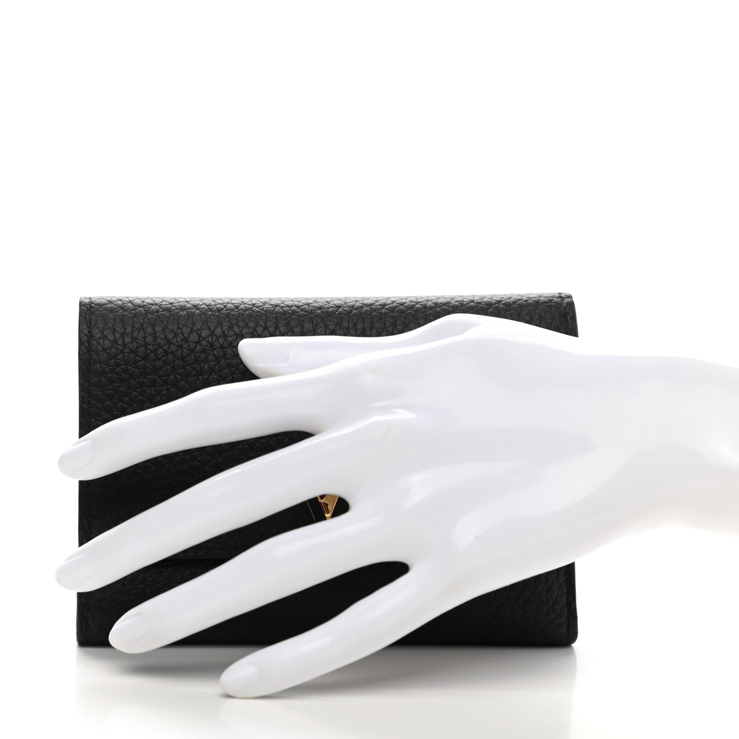 Taurillon Capucines Compact Wallet Black